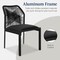 Best Choice Products Set of 2 Indoor/Outdoor Aluminum Woven Side Dining Chairs w/ All-Weather Rope